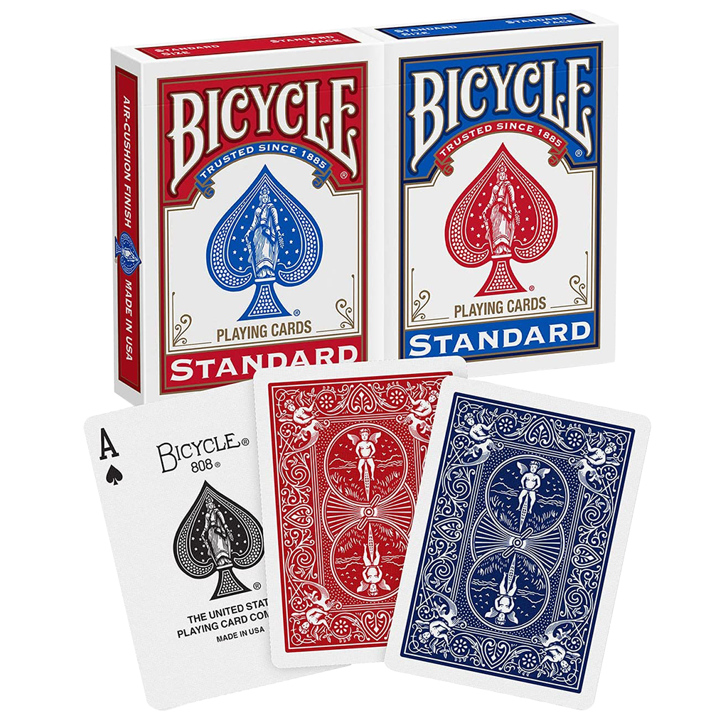 Bicycle Standard Poker Blue Red Black